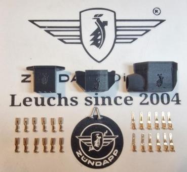 Kabelbaum 29 teilige Steckverbindung Cockpit – verbesserte Ausführung – Zündapp Typ 517 529 530 rundes Cockpit KS 50 GTS 50